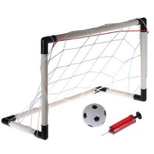 Set 2 Canchas Futbol Con Balon+inflador Juguete Soccer