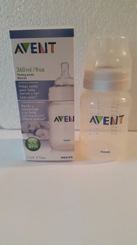 Tetero Avent 9 Oz Trasparente Anti-colico Made In England