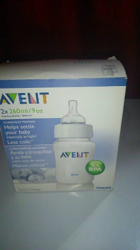 Tetero Avent Classic 9oz Y Tetina Adicional +6m