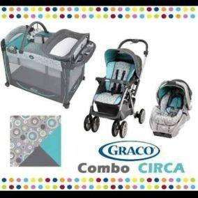 Combo Graco Circa Coche Corral Y Porta Bebe