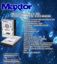Disco Duro Interno Maxtor IDE Ata/133 120 Gb 7200RPM PARA PC