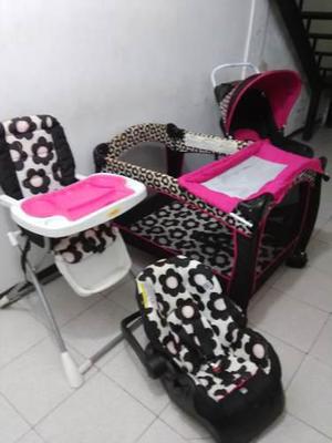 Evenflo Corral, Silla De Carro Y De Comer Modelo Mariana