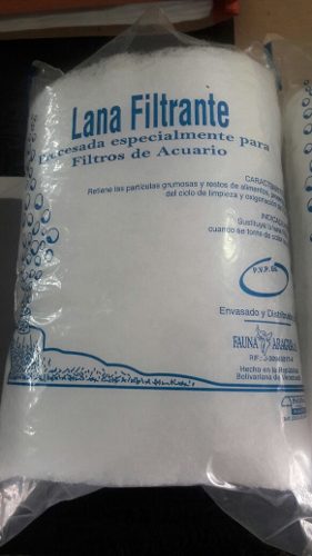 Lana Algodón Filtrante 40 Gramos Acuarios Pecera Filtro