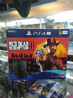 Playstation 4 Pro 1tb, Edición Red Dead Redemption 2