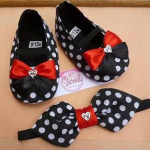 Zapatos Para Bebes + Cintillo Grande Incluido