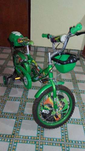 Bicicleta Para Niño De Ben 10 Usada Solo Falta Asiento