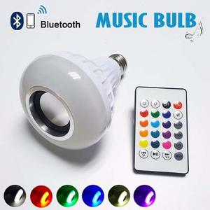 Bombillo Led Rgb Con Audio Bluetooth Y Control Multicolor!