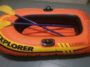 Bote Inflable Con Remos