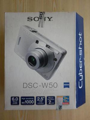 Camara Digital Sony Cybershot Dscw50 6mp + Memory Stick 1gb