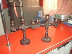 Candelabros De Madera