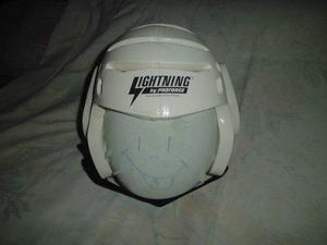 Casco Protector Lightning By Proforce, Color Blanco