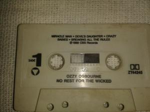 Casette Original De Ozzy Osbourne No Rest For The Wicked