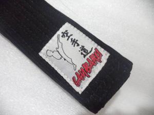 Cinturon, Cinta, Negro Karate, Artes Marciales Ganbaru