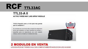 Corneta Modulo Amplificado Line Array Rcf Ttl33a 750w