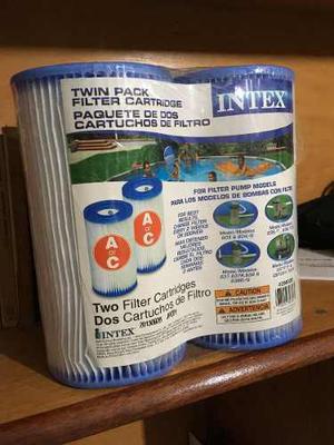 Filtro Intex Tipo A O C Para Piscinas Inflables Twin Pack