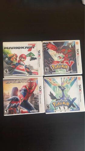 Juegos Para Nintendo 3ds Pokemonx,y,mariokart7 Y Spider-man