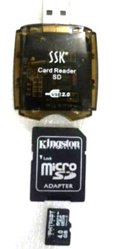 Lector De Memoria Sd + Adaptador Para Micro Sd
