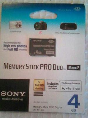Memoria Memory Stick Pro Duo 4gb Sony