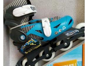 Patines En Linea Hot Wheels Con Sus Accesorios