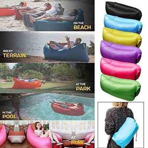 Puff Inflable Colchon Inflable Camping Carpa Sleeping Sofa