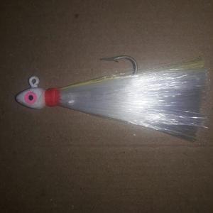 Señuelo Pluma 8 Ctm P/la Pesca Kit 2 Pzas Y 12 Quita