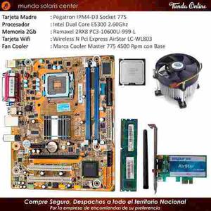 Tarjeta Madre Procesador Memoria Wifi Fan Cooler Intel Pc
