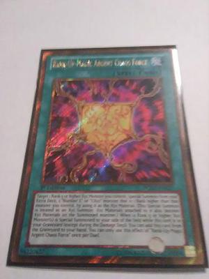 Yugioh Rank Up Magic Argent Chaos Force Pgld 1st Edition