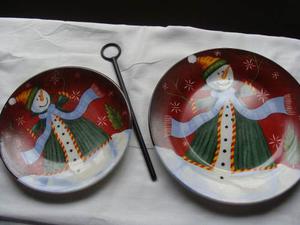 Bandejas De Navidad. En Ceramica, Bellas E Importadas