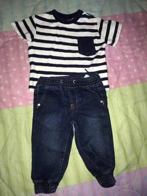 Conjunto Epk Pantalón Talla 6 Meses, Franela Talla 12 Meses