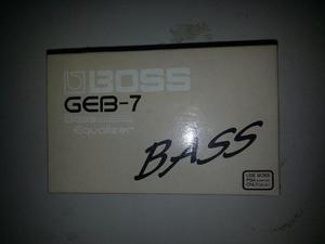 Ecualizador Boss Geb-7 Pedal Efecto De Bajo