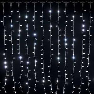 Luz Led Tipo Cascada Navidad 100b Blanca