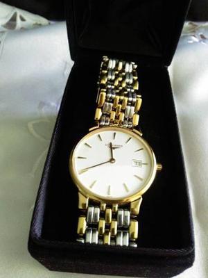 Reloj Longines Original, Acero Chapado Oro, Estuche Y Serial