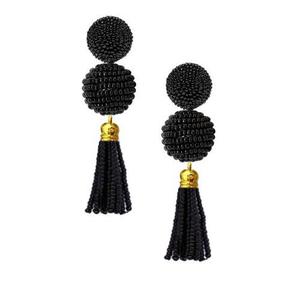 Zarcillos Borlas Pompones Flecos Soutache Mostacilla Moda