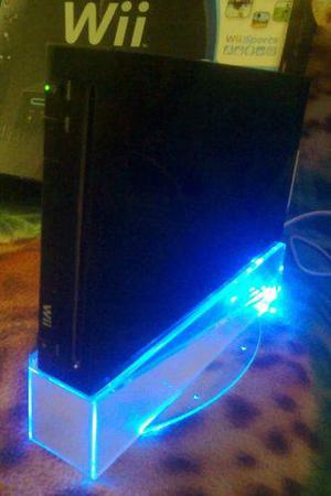 Base Vertical Iluminada Neon Para Nintendo Wii