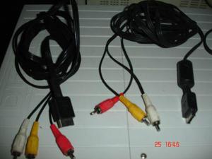 Cable Rca Av Audio Y Video Ps1/ps2/ps3 Nuevos.nuevos