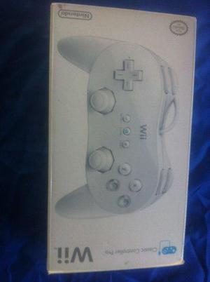 Control Classic Pro Blanco Original Para Wii Y Wii U Nuevo