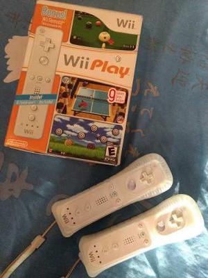 Controles Wii Remote Originales Para Wii + Forro (2)