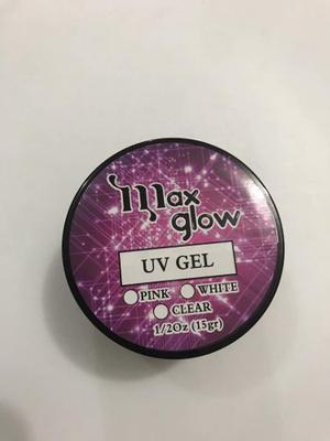 Gel Uv Max Glow Clear 1/2oz Media Onza. Nuevo Manicure Nail