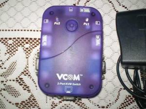 Kvm Switch Vga Ps2 Vcom + 2 Puertos