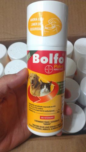 Talco Bolfo Bayer 100gr Garrapatas Piojos Pulgas