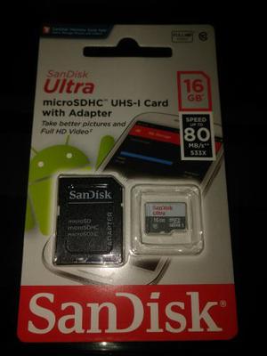 Memoria 16gb Micro Sd Clase 10 Nuevas