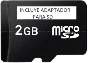 Memoria Micro Sd 2gb Y Adaptador Tienda Fisíca Mayor Detal.