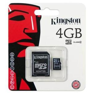 Memoria Micro Sd 4gb Kingston Original Original +adaptador
