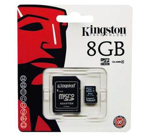 Memoria Micro Sd 8 Gb Kingston C/convertidor Sd