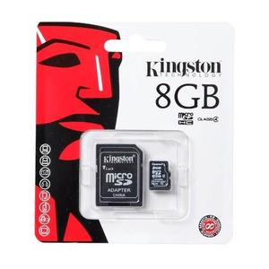 Memoria Micro Sd 8gb Con Adaptador Kingston