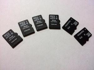 Memoria Microsd 4 Giga Para Celulares, Camaras, Mp3.....