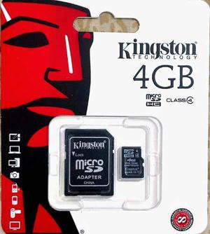 Memoria Microsd 4gb Kingston Clase 4 Oferta!!