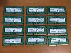 Memoria Ram Ddr3 2gb Para Laptop mhz Crucial Sodimm