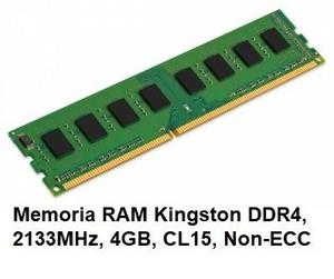 Memoria Ram Ddr4 4gb mhz,cl15, Non-ecc Kignston