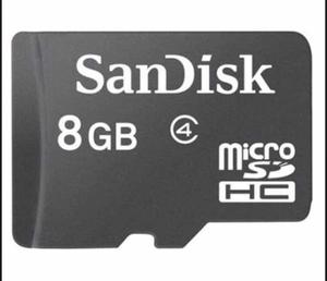 Memorias Micro Sd De 8 Gb Sandisk
